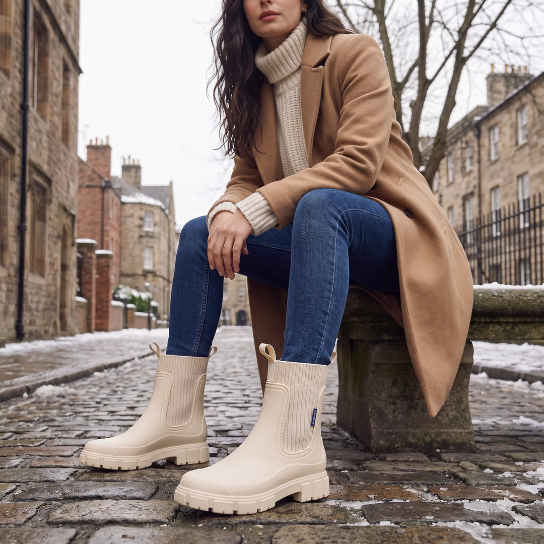 Vanessa | Waterproof Lug-Sole Chelsea Boots for Fall