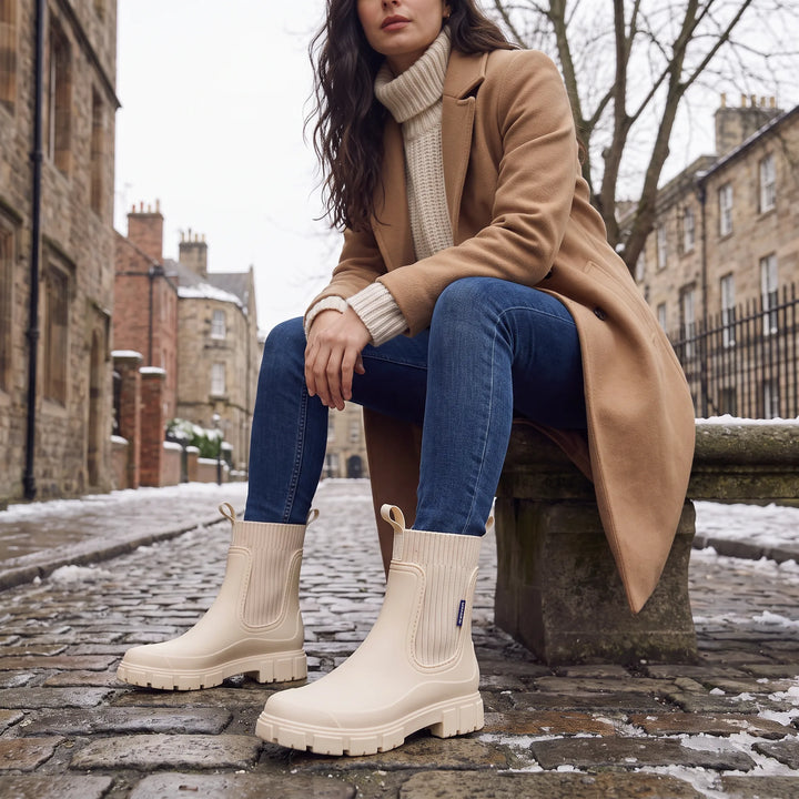 Vanessa | Waterproof Lug-Sole Chelsea Boots for Fall