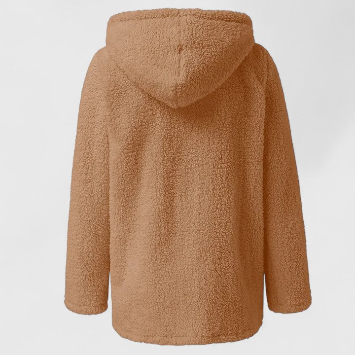 Penny | Open-Front Teddy Fleece Jacket