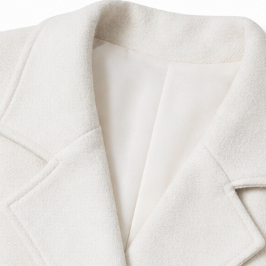 Rose | Double-Breasted Notch-Lapel Peacoat