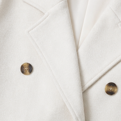 Rose | Double-Breasted Notch-Lapel Peacoat
