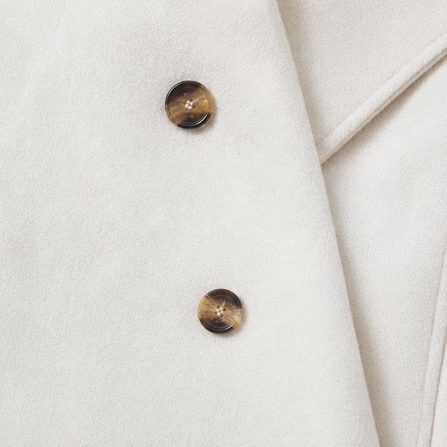 Rose | Double-Breasted Notch-Lapel Peacoat