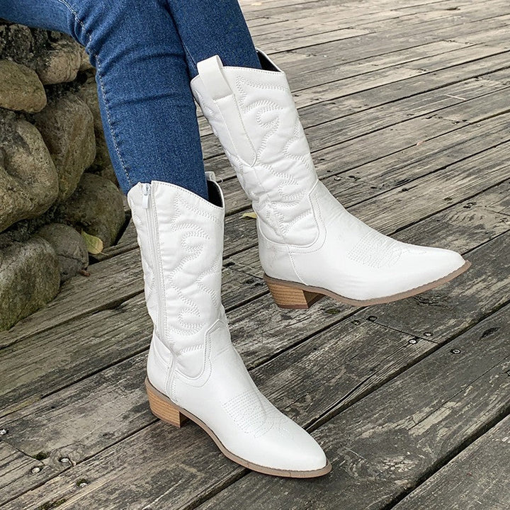 Gracie | Metallic Western Cowboy Boots