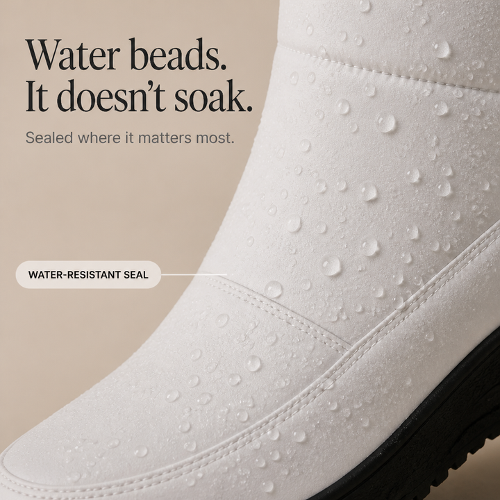 Brooke | Fleece-Lined Drawstring Knee-High Snow Boots