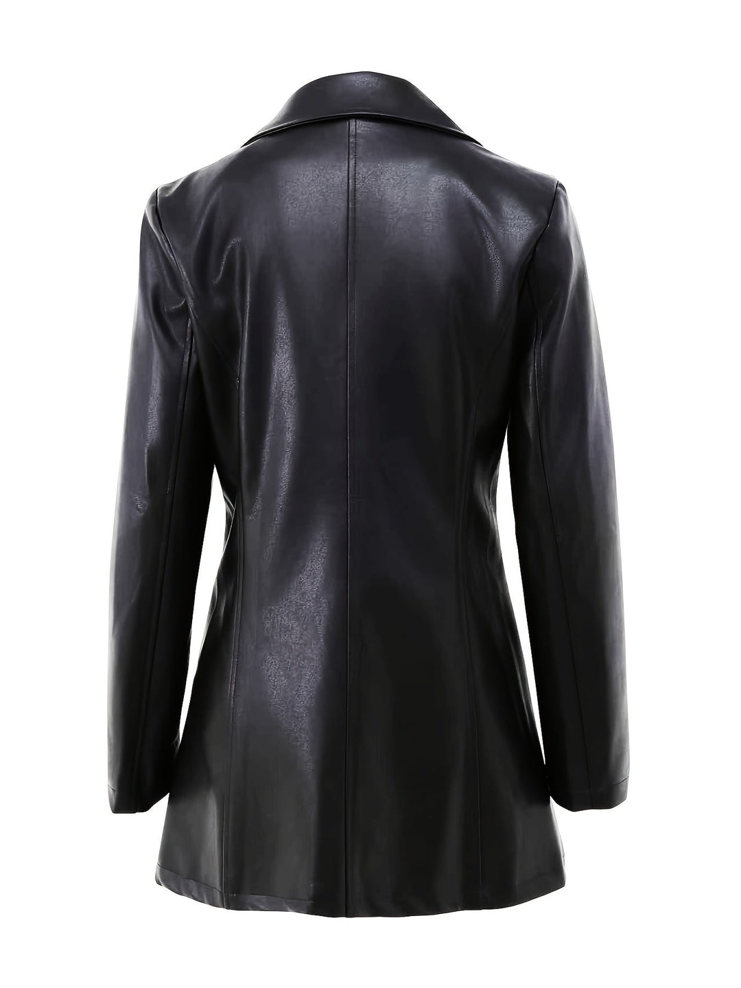 Olivia | Slim-Fit Leather Trench Coat for Fall